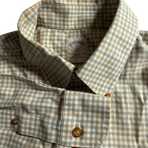 Brooks‎ Brothers men’s long sleeve tan/gray shirt size large